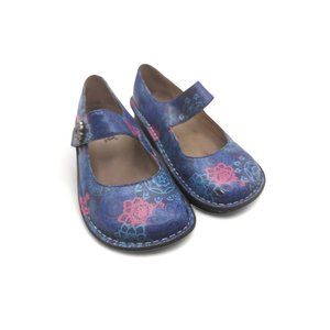 Alegria PG Lite Paloma 217 Kaleidoscope Mary Jane Leather Clogs Size EU 35 US 5
